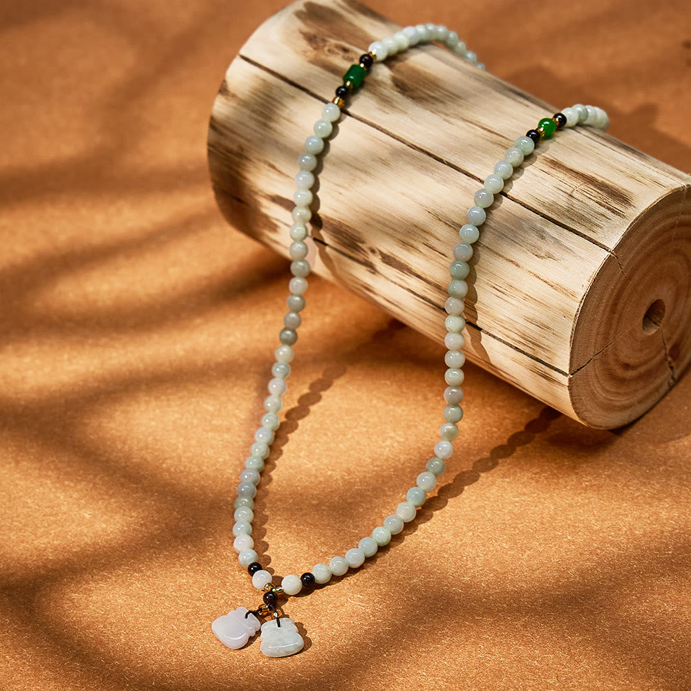 FuAttract Prosperity & Protection Bracelet – Jade + Garnet Pixiu Design - image 26