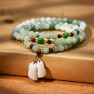 FuAttract Prosperity & Protection Bracelet – Jade + Garnet Pixiu Design - Pixiu - image 0