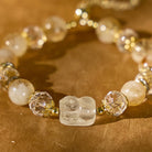 FuAttract Luck Anchor - Citrine & Citrine Pyramid Pixiu Bracelet with Adjustable Pull Cord - image 3