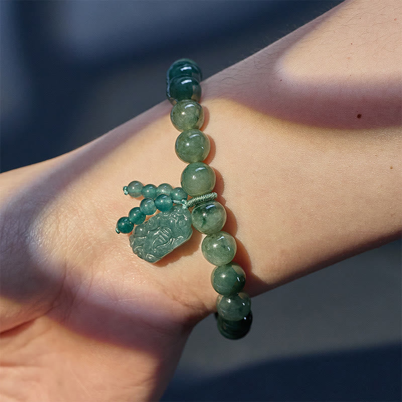 FuAttract Sacred Talisman - Natural Jade Pixiu Bracelet - image 5