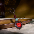 FuAttract Protection & Harmony - Cinnabar Sandalwood Om Mani Padme Hum Pixiu Key Chain - image 1