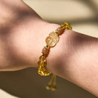 FuAttract Abundance & Healing Crystal Bracelet – Aquamarine, Strawberry Quartz & Pixiu - image 2
