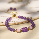 FuAttract Abundance & Healing Crystal Bracelet – Aquamarine, Strawberry Quartz & Pixiu - Amethyst - image 17