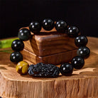 FuAttract Protection & Strength - Tiger Eye & Black Obsidian Pixiu Bracelet - image 12