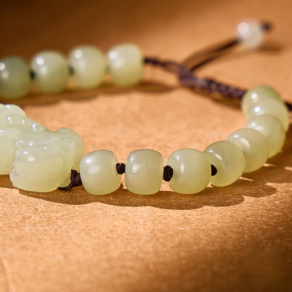 FuAttract Hetian Jade Pixiu Couple Bracelet for Protection, Luck & Prosperity - image 9