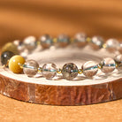 FuAttract Powerhouse of Prosperity - Gold Rutilated Pixiu Green Phantom Energy Bracelet - image 2