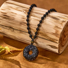 FuAttract Wealth & Protection - Obsidian Double Pixiu Om Mani Padme Hum Bead Necklace - image 2