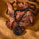 FuAttract Wealth & Protection - Obsidian Double Pixiu Om Mani Padme Hum Bead Necklace - Black Obsidian - image 0