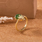 FuAttract Harmony's Embrace - Adjustable Gold-Plated Hetian Jade Pixiu Ring - Hetian Jade - image 0