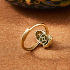 FuAttract Harmony's Embrace - Adjustable Gold-Plated Hetian Jade Pixiu Ring - image 3