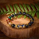 FuAttract Protective Wealth Bracelet – Color-Changing Pixiu & Black Onyx - 10mm - image 0