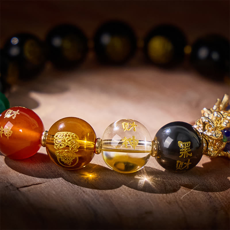 FuAttract Protective Wealth Bracelet – Color-Changing Pixiu & Black Onyx - image 4
