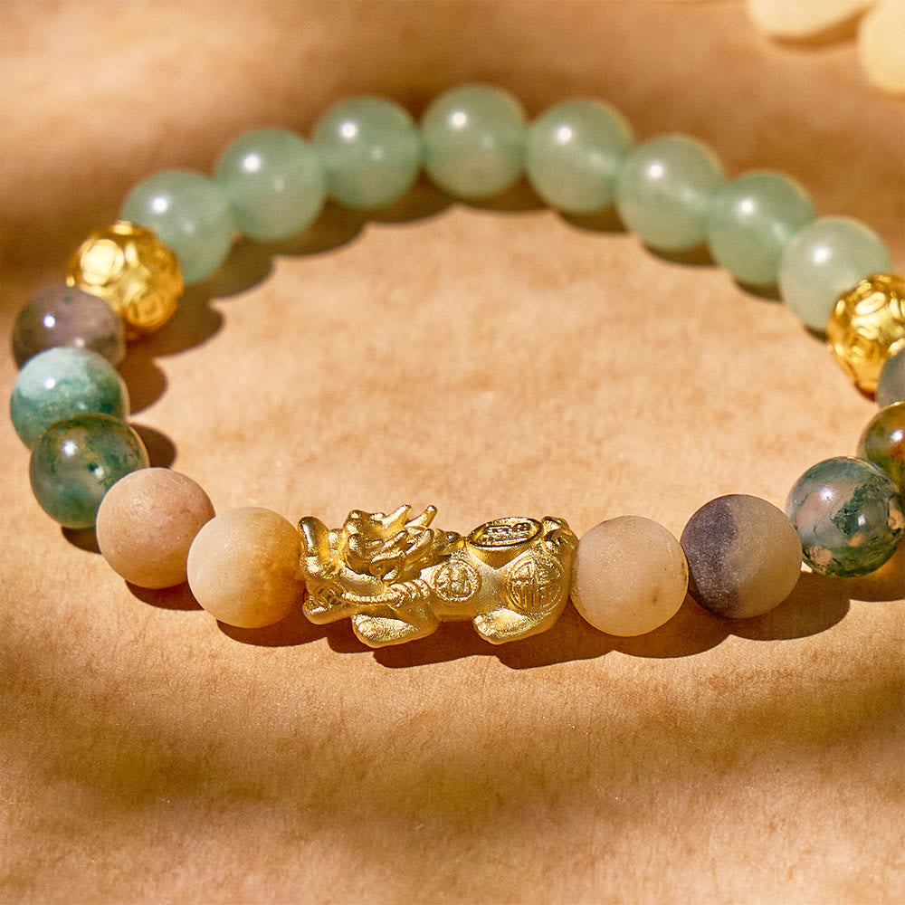 FuAttract Serene Prosperity - Jade & Amazonite Energy Bracelet for Grounded Abundance - image 3