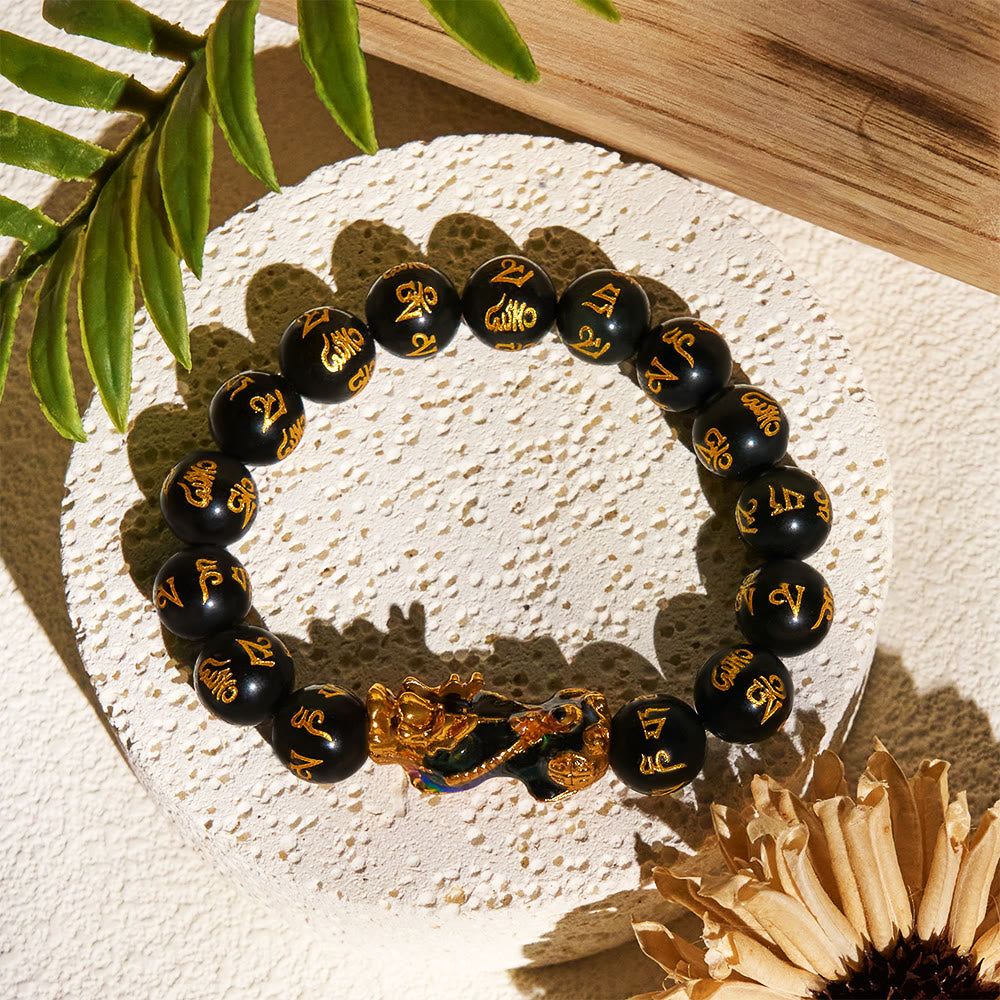 FuAttract Guardian Shift – Color Changing Pixiu Obsidian Wealth Bracelet - image 9