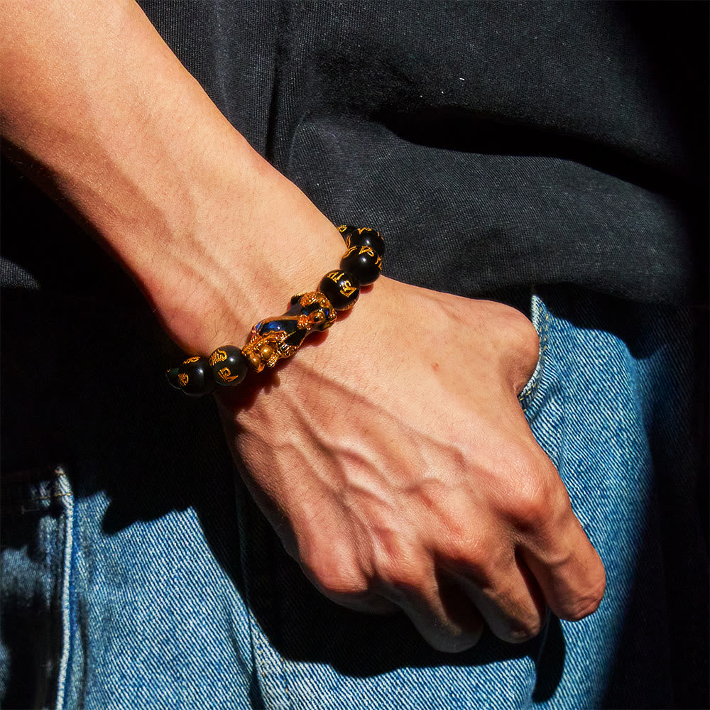 FuAttract Guardian Shift – Color Changing Pixiu Obsidian Wealth Bracelet - image 12