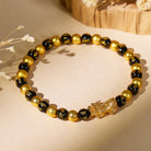 FuAttract Golden Manifestation – Black and Gold Feng Shui Beads Pixiu Bracelet - image 2