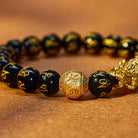 FuAttract Abundance & Protection – Black Onyx Om Mani Padme Hum Beads Pixiu Bracelet - image 6