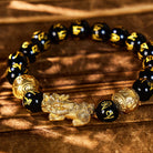 FuAttract Abundance & Protection – Black Onyx Om Mani Padme Hum Beads Pixiu Bracelet - image 6