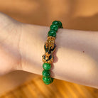 FuAttract Harmony of Fortune Bracelet –  Cyan Jade With FengShui Pixiu - image 3