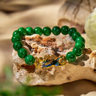 FuAttract Harmony of Fortune Bracelet –  Cyan Jade With FengShui Pixiu - image 2