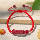FuAttract Protective Power – Handcrafted Cinnabar Pixiu Braided Bracelet - Adjustable Rope - Red - image 9