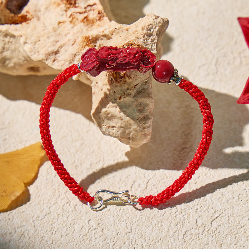 FuAttract Protective Power – Handcrafted Cinnabar Pixiu Braided Bracelet - image 20