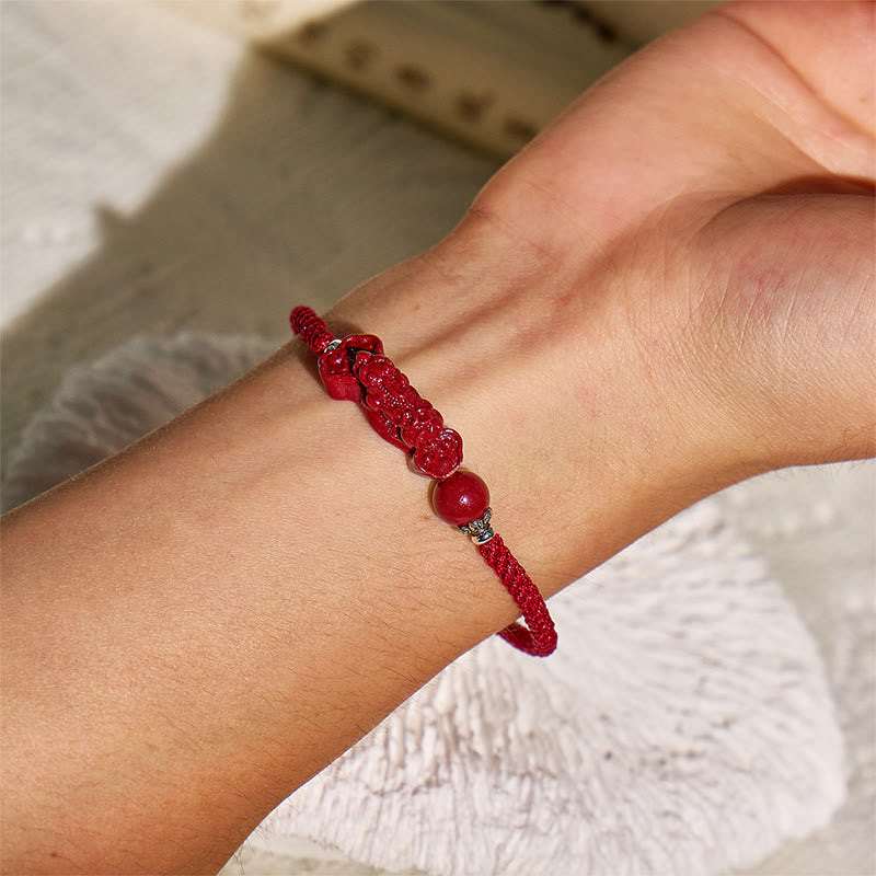 FuAttract Protective Power – Handcrafted Cinnabar Pixiu Braided Bracelet - image 17