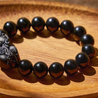 FuAttract Aegis of Shadows - Premium Black Obsidian Pixiu Protection Bracelet - image 4