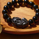 FuAttract Aegis of Shadows - Premium Black Obsidian Pixiu Protection Bracelet - image 3