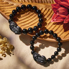 FuAttract Aegis of Shadows - Premium Black Obsidian Pixiu Protection Bracelet - image 6