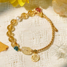 FuAttract Everyday Blessing- Citrine Pixiu Beaded Bracelet with Fu Charm - image 1