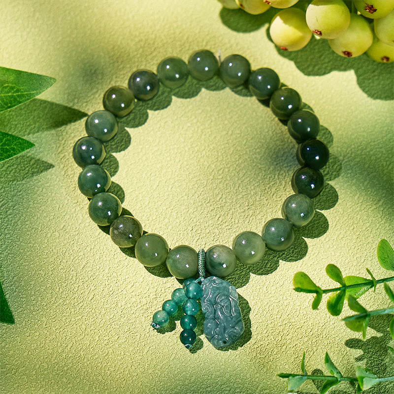 FuAttract Sacred Talisman - Natural Jade Pixiu Bracelet - image 2