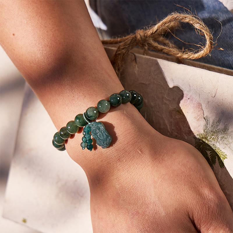 FuAttract Sacred Talisman - Natural Jade Pixiu Bracelet - image 9
