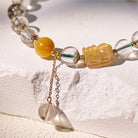 FuAttract Powerhouse of Prosperity - Gold Rutilated Pixiu Green Phantom Energy Bracelet - image 3