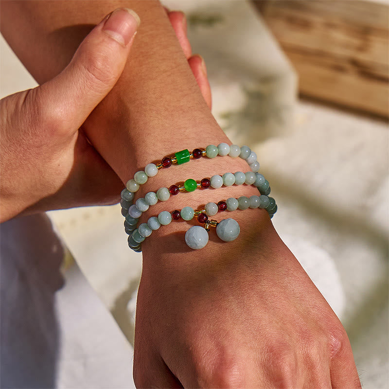 FuAttract Prosperity & Protection Bracelet – Jade + Garnet Pixiu Design - image 18