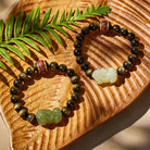 FuAttract Tranquil Wisdom - Handcrafted Jade Pixiu Golden Obsidian Bracelet - image 4