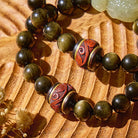 FuAttract Tranquil Wisdom - Handcrafted Jade Pixiu Golden Obsidian Bracelet - image 9