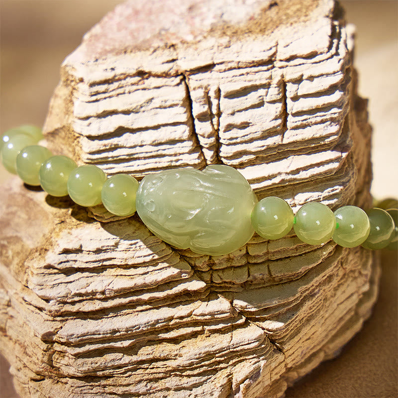 FuAttract Wealth & Energy Balance – Fortune Hetian Jade Pixiu Bracelet - image 4