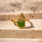 FuAttract Harmony's Embrace - Adjustable Gold-Plated Hetian Jade Pixiu Ring - image 1