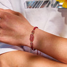 FuAttract Radiant Berry - Natural Strawberry Quartz Pixiu Red String Bracelet - image 5