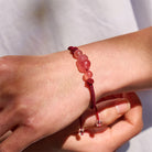 FuAttract Pink Craftsman - Adjustable Handwoven Strawberry Quartz Pixiu String Bracelet - image 4