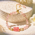 FuAttract Abundance & Healing Crystal Bracelet – Aquamarine, Strawberry Quartz & Pixiu - Strawberry Quartz - image 15