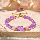 FuAttract Abundance & Healing Crystal Bracelet – Aquamarine, Strawberry Quartz & Pixiu - image 21