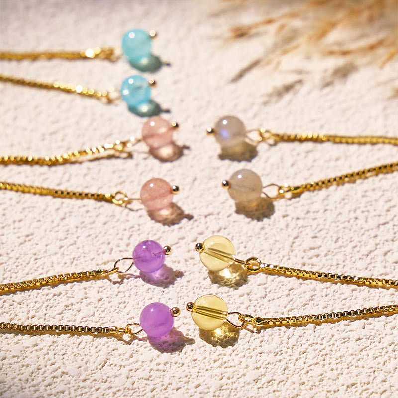 FuAttract Abundance & Healing Crystal Bracelet – Aquamarine, Strawberry Quartz & Pixiu - image 9