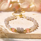 FuAttract Abundance & Healing Crystal Bracelet – Aquamarine, Strawberry Quartz & Pixiu - image 26