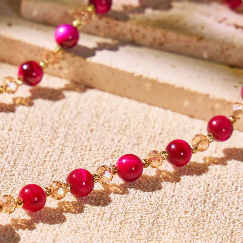 FuAttract Lucky Protection & Prosperity - Red Tiger Eye Stone with Pixiu Pendant Bracelet - image 8