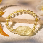FuAttract Fortune-Attracting Citrine Embrace Prosperity and Protection Pixiu Bracelet - 8mm - image 0