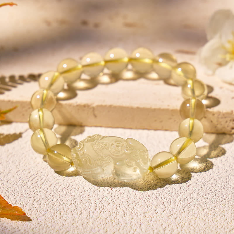 FuAttract Fortune-Attracting Citrine Embrace Prosperity and Protection Pixiu Bracelet - 10mm - image 9