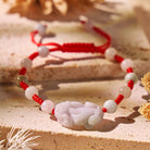 FuAttract Prosperity & Protection – Jadeite Pixiu Red String Bracelet - image 2