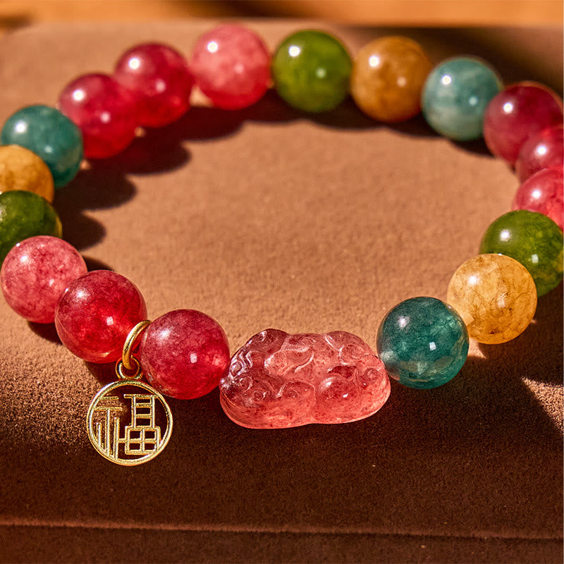 	 FuAttract Prosperity Flow – Pixiu Charm Tourmaline Protection Bracelet - image 3